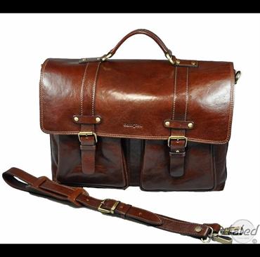 CARTELLA+TASCHE CUOIO FIORENTINO